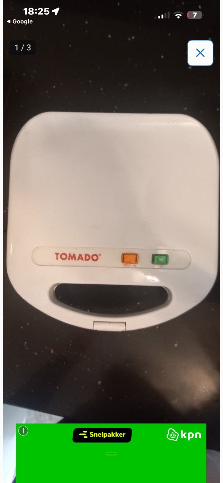 Tomado tosti-ijzer / sandwichmaker, Ophalen of Verzenden, Gebruikt