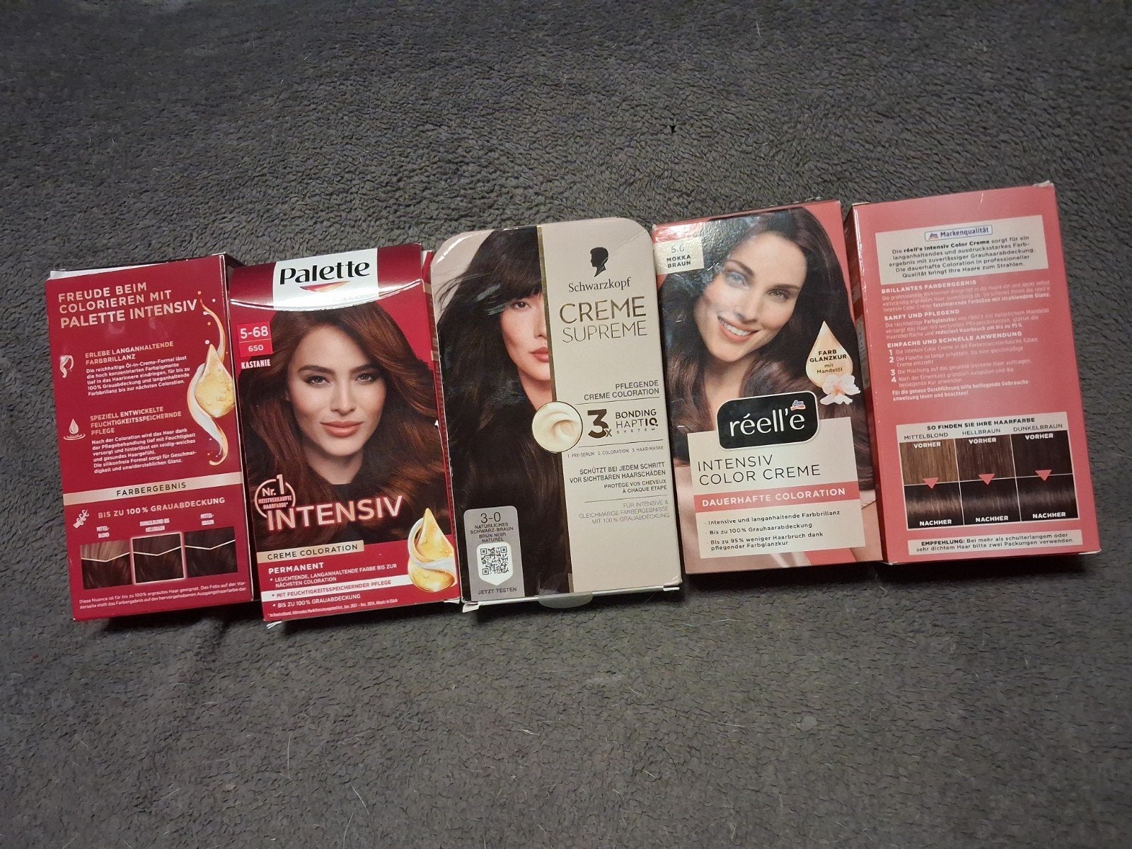Haarverf bruin. Schwarzkopf, Palette, Reell'e, Ophalen of Verzenden, Nieuw, Overige typen