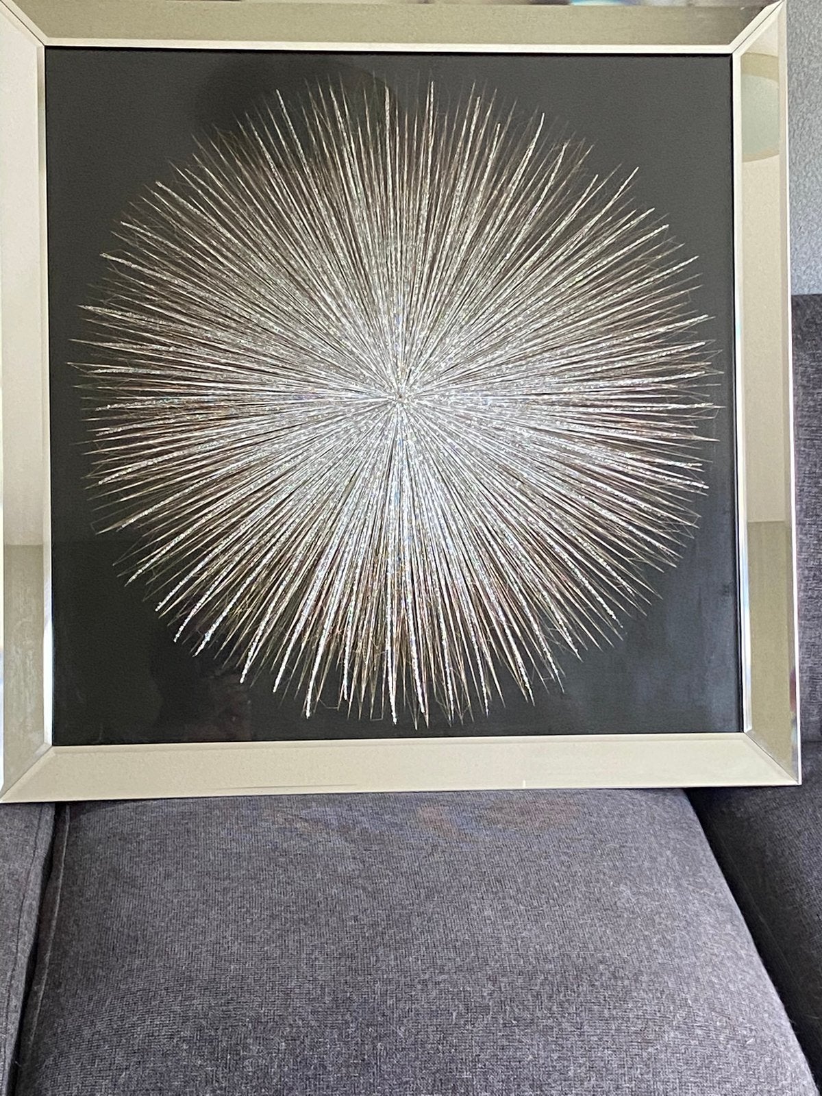 Modern glitter “schilderij” 80x80, Huis en Inrichting, Ophalen, Overige typen, Zo goed als nieuw, 75 tot 100 cm