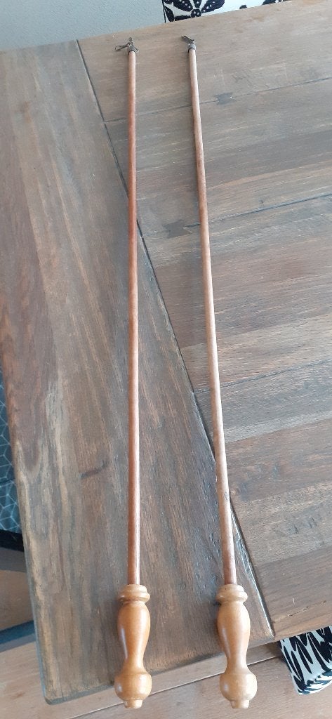 Retro trekstangen voor gordijnen, Ophalen