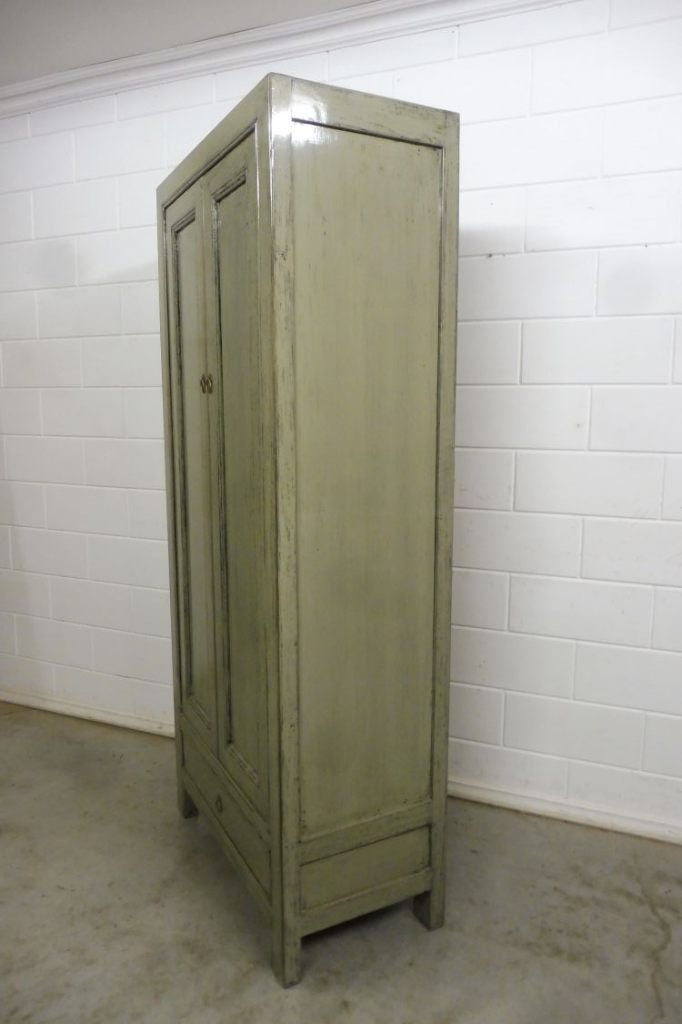 Foto 10 van Mooie keukenkast in landelijk stijl licht groen shabby chic