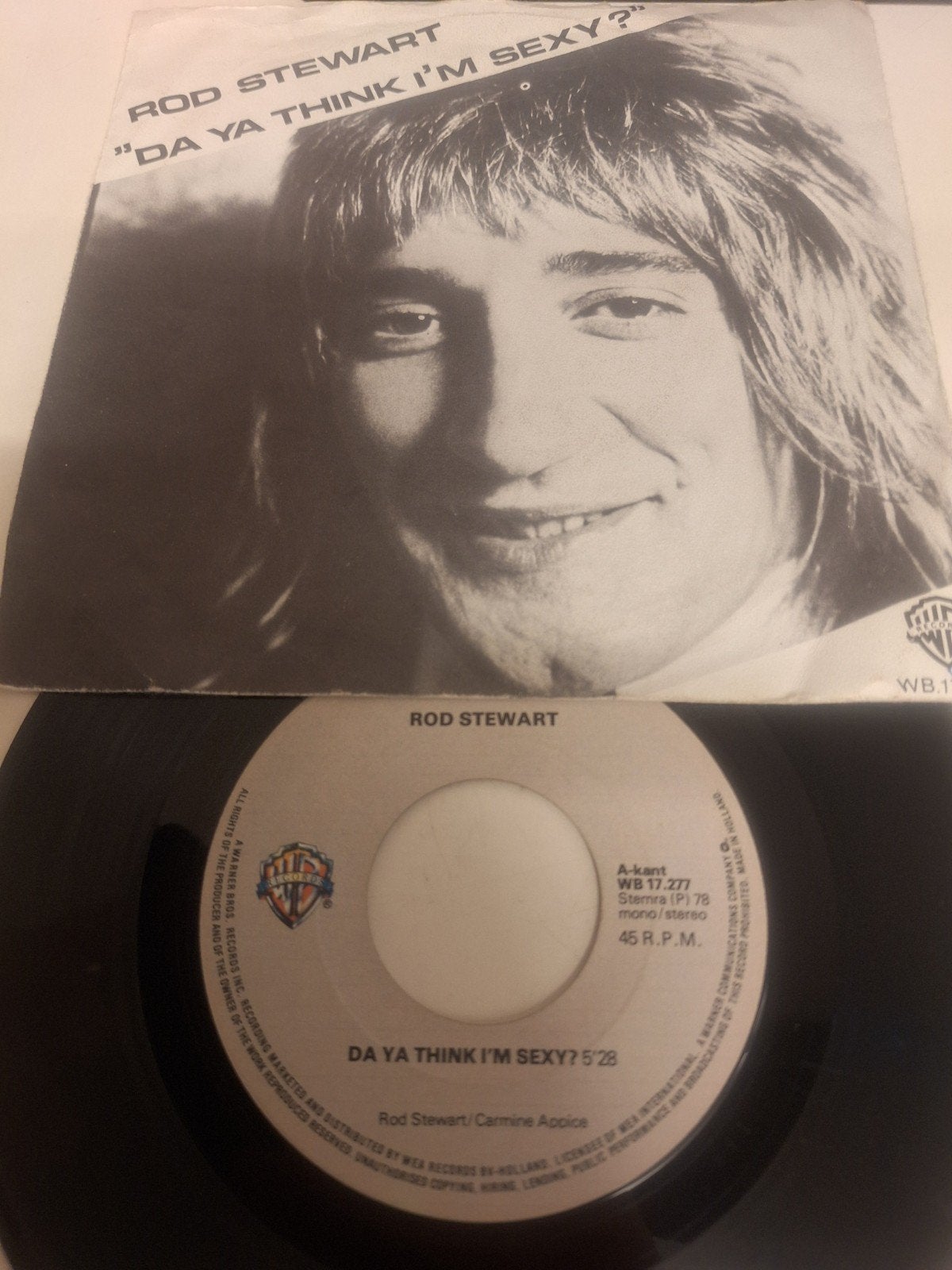 Rod Stewart - Da ya think I'm sexy, 1978., Cd's en Dvd's, Vinyl | Pop, Fotohoes, Verzenden, 7 inch, Pop