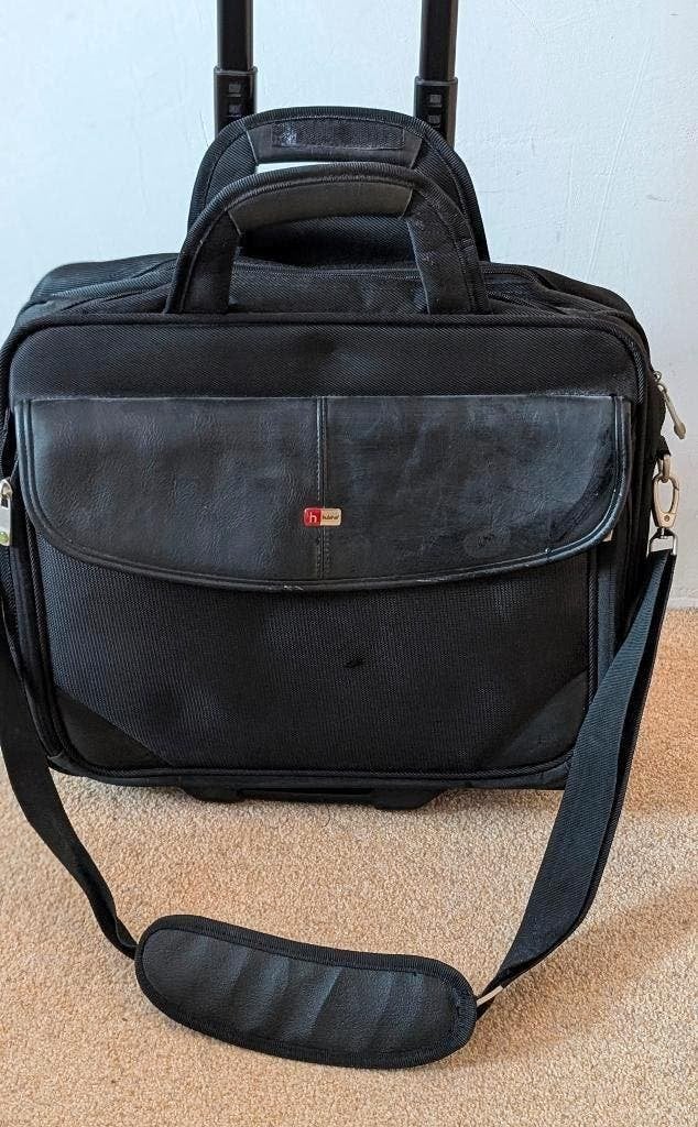 tas laptoptrolley / pilotenkoffer Hulshof, Ophalen, 17 inch of meer, Zo goed als nieuw, Trolleytas