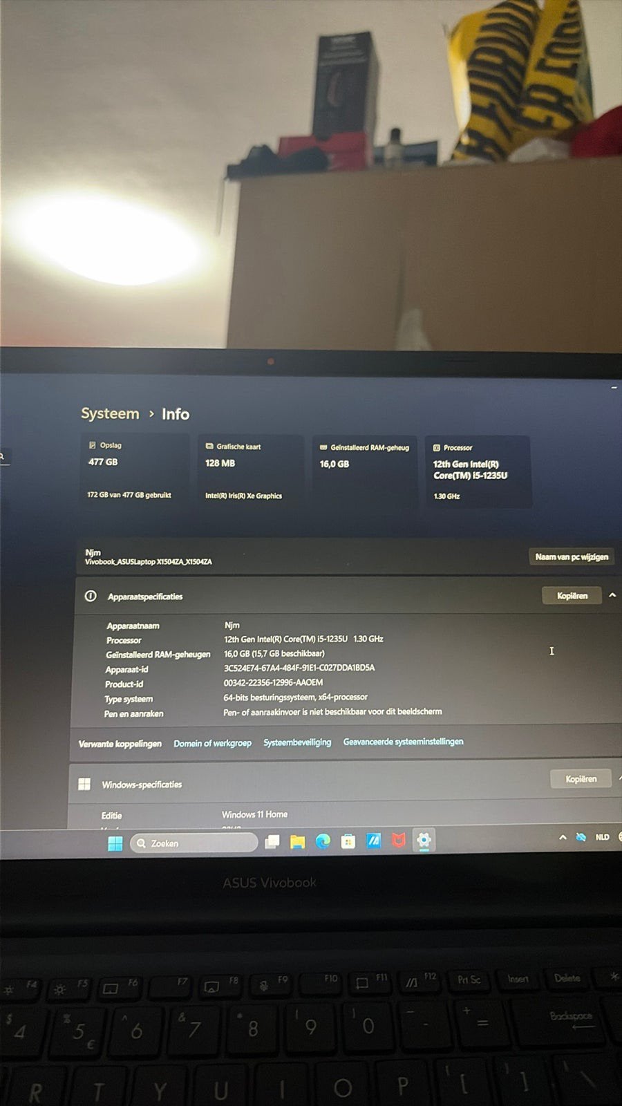 Asus vivobook, Ophalen, 15 inch, Zo goed als nieuw, 4 Ghz of meer