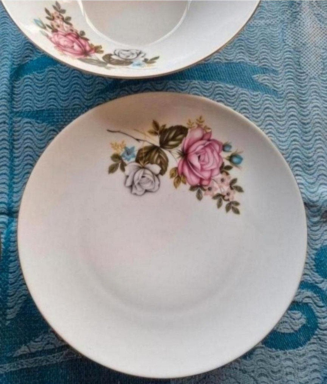 Mitterteich vintage borden schaal roze, Ophalen of Verzenden