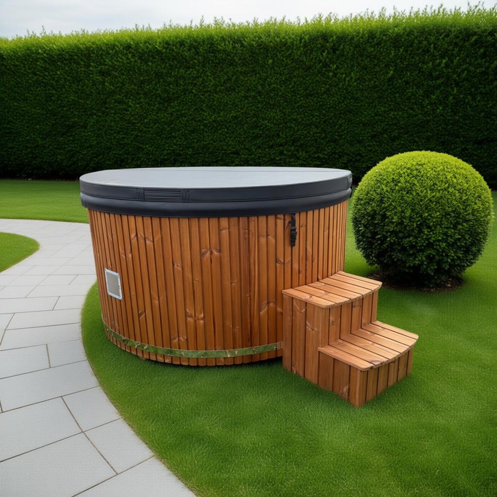 Te koop!!! Gloednieuwe, electrische hottub, Tuin en Terras, Ophalen of Verzenden, Trap
