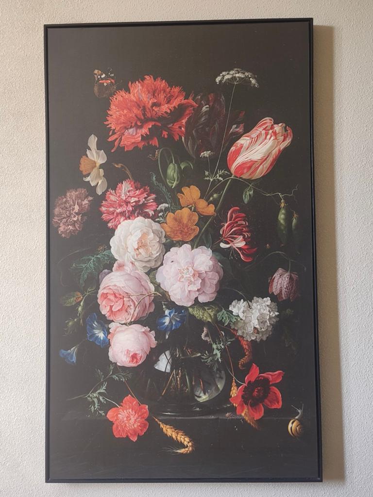 Schilderij met bloemenstilleven in klassieke stijl, Ophalen