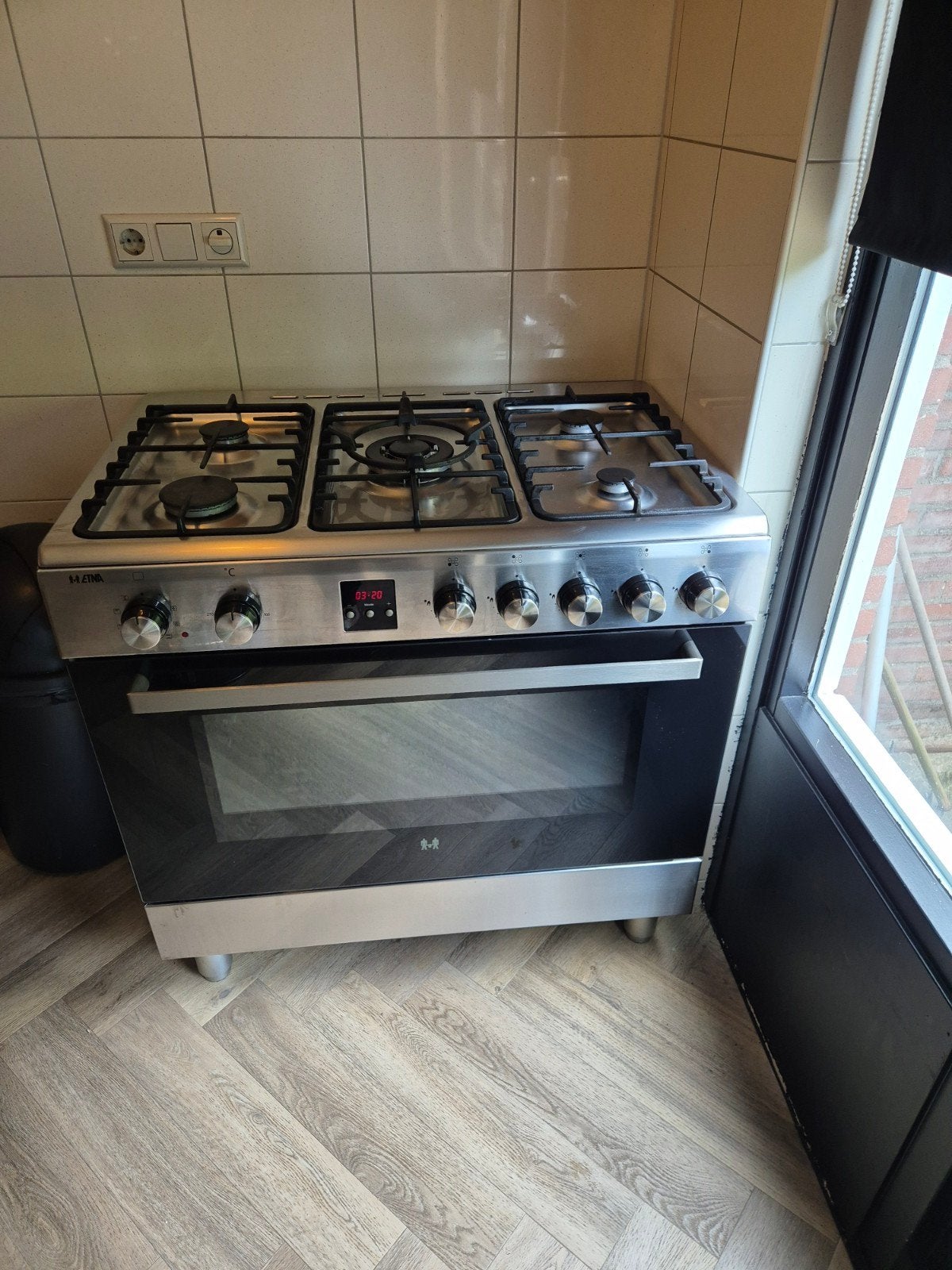 etna gasfornuis met oven, Ophalen, Gas, Vrijstaand, 85 tot 90 cm