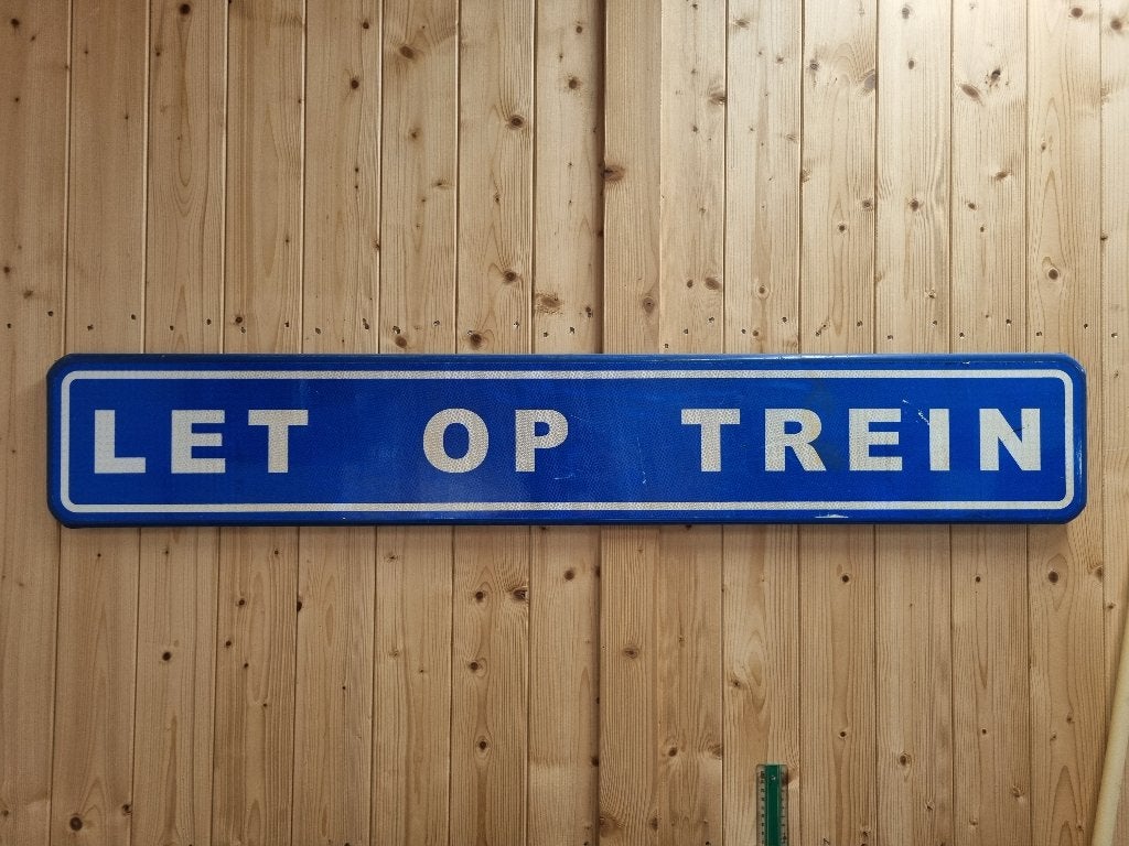 Let Op Trein Bord, Verzamelen, Ophalen, Gebruikt, Gebruiksvoorwerp