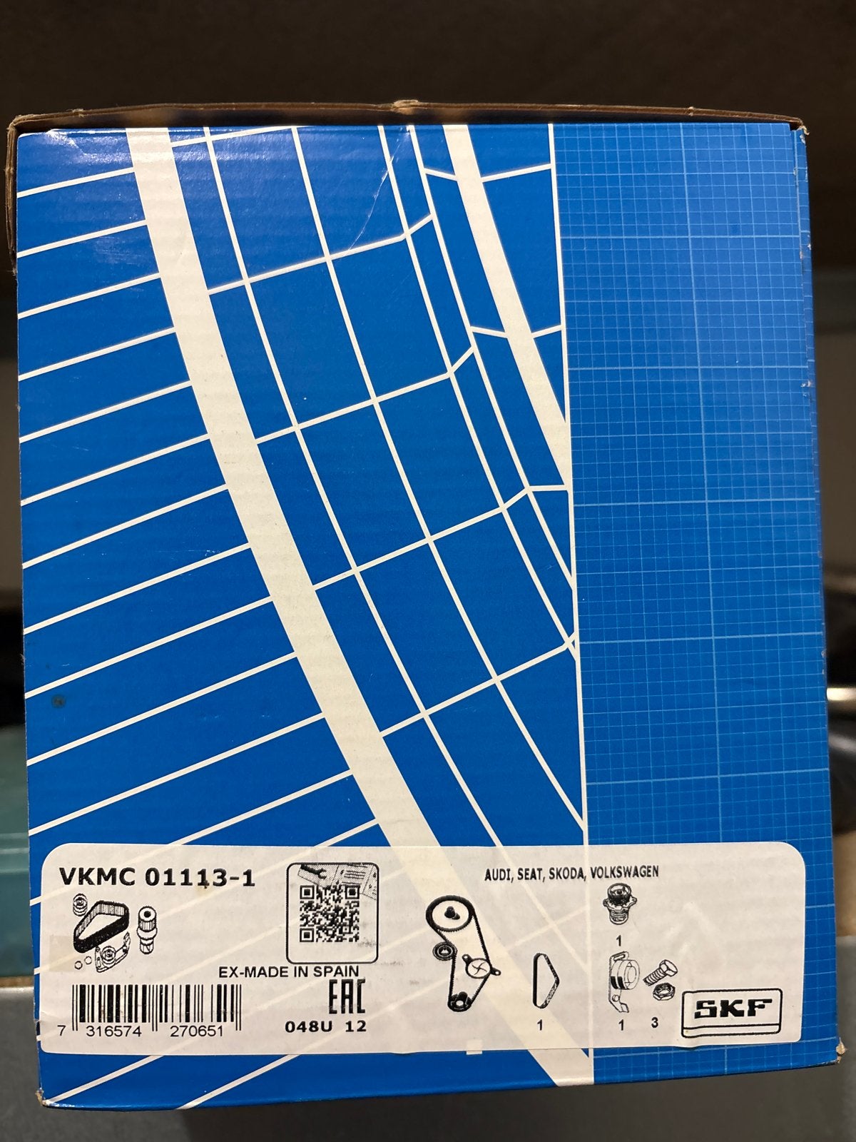 Vag audi vw skoda seat 1.6 Distributieriem met waterpomp SKF, Ophalen of Verzenden, Nieuw, Seat