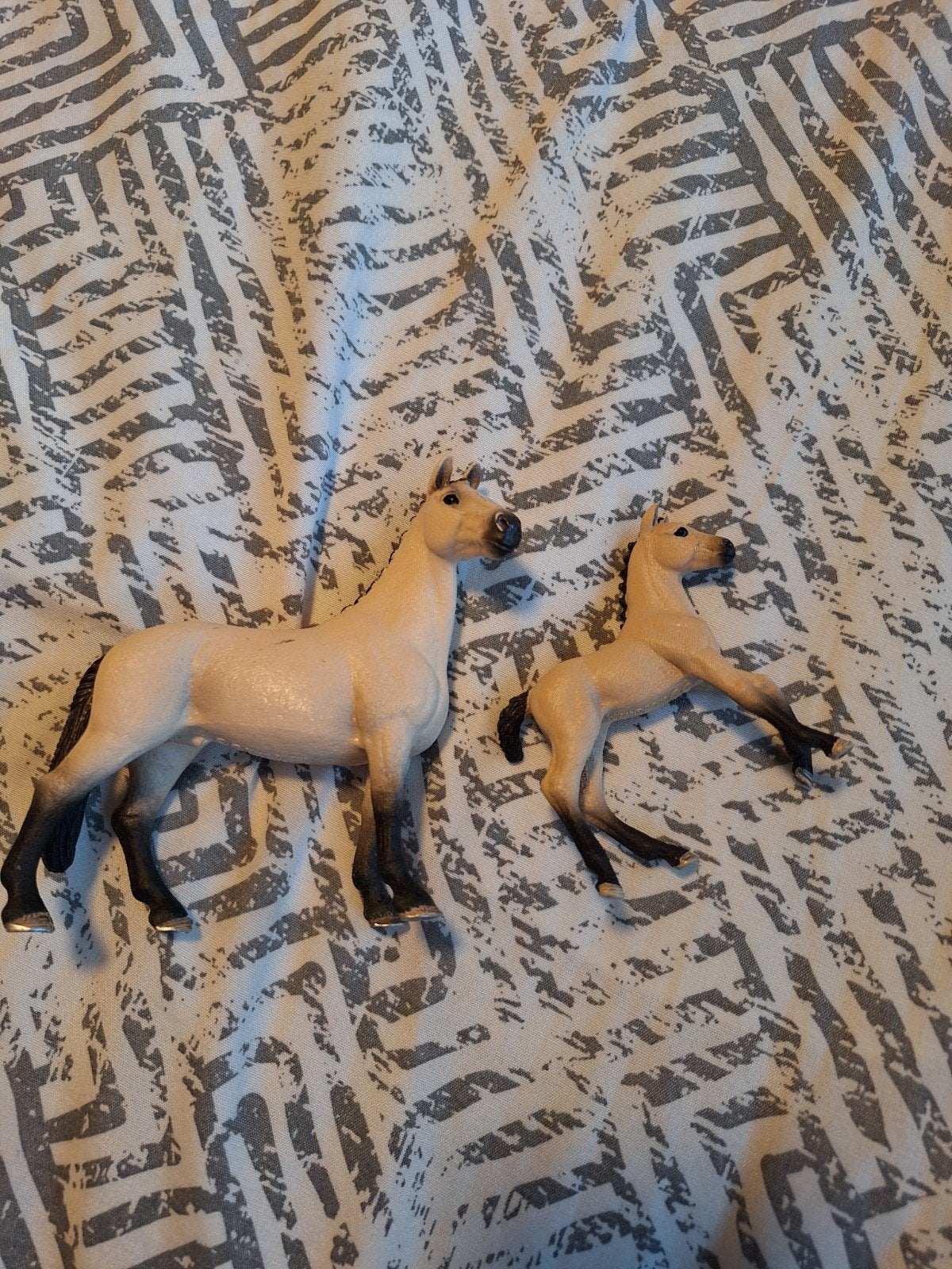 Schleich paarden: hengst en veulen, Ophalen, Gebruikt