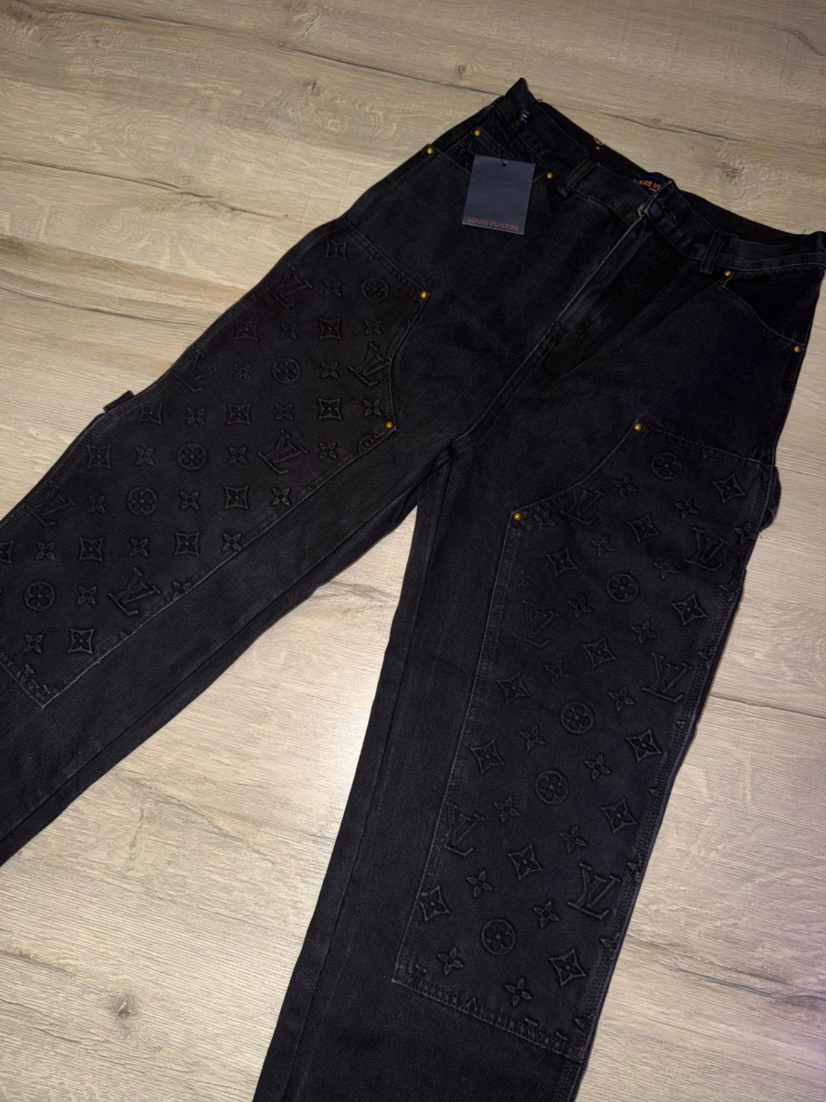 Louis Vuitton Monogram Carpenter Jeans, Kleding | Heren, Ophalen of Verzenden, Zo goed als nieuw, Zwart, W33 - W34 (confectie 48/50)