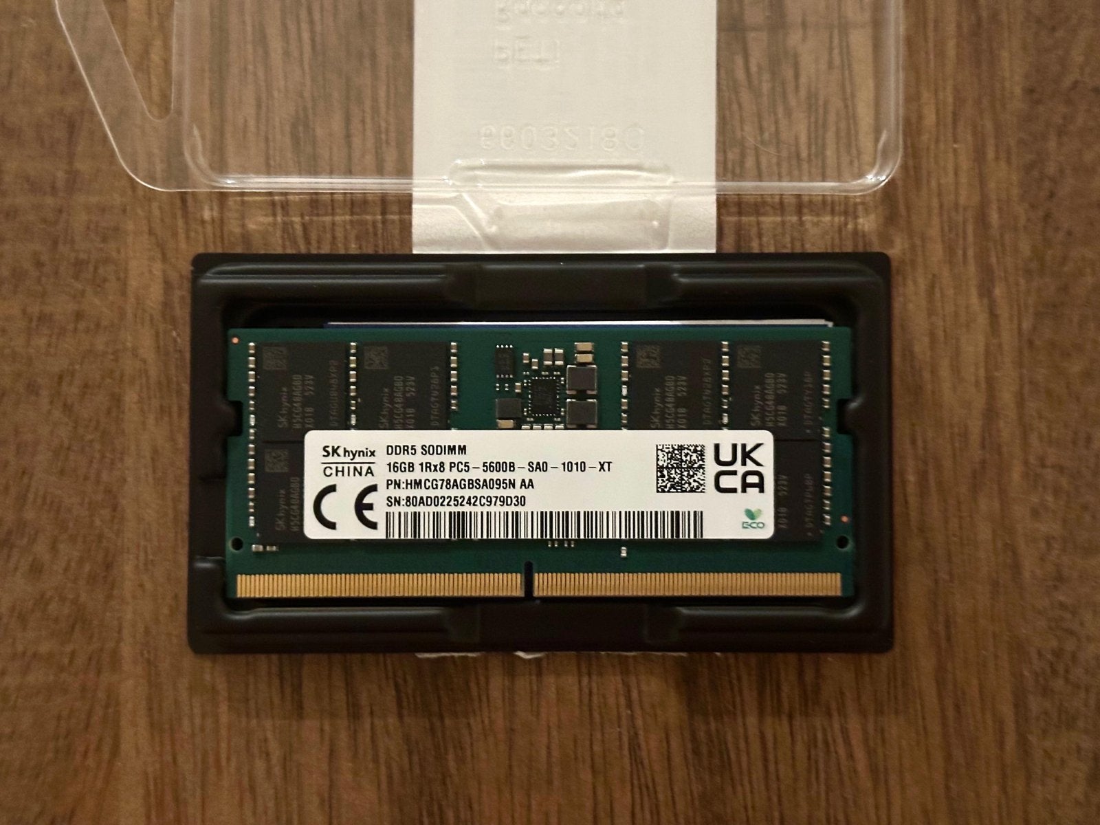 SK hynix DDR5 SODIMM 16GB PC5-5600B RAM Geheugen, Computers en Software, RAM geheugen, Nieuw, Ophalen of Verzenden, DDR5, Laptop