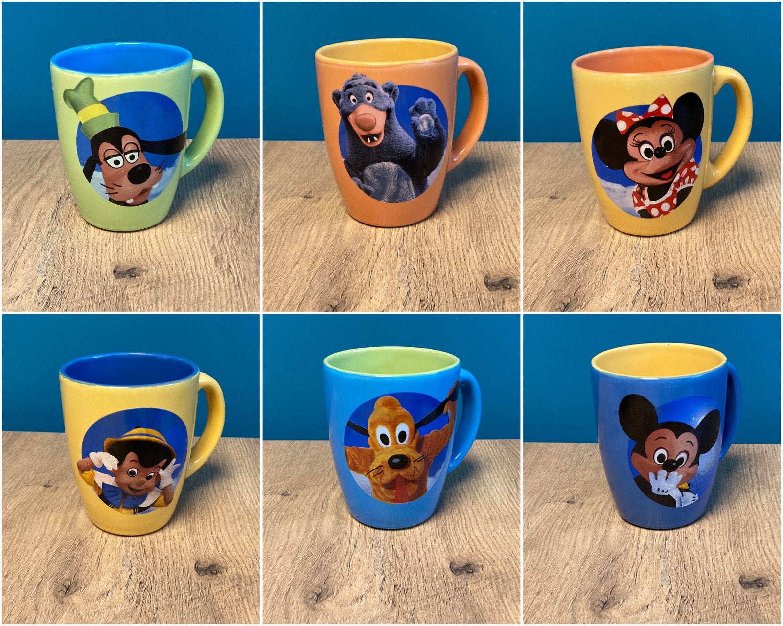 Set van 6 bekers met Disney figuren, Ophalen