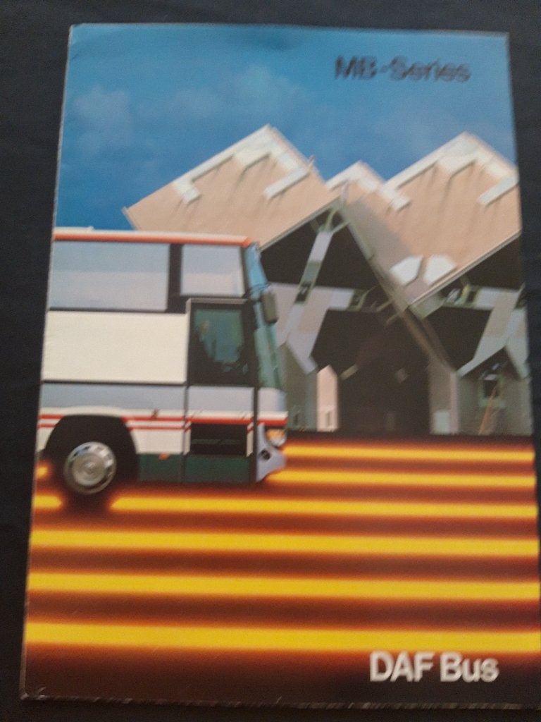 folder DAF Bus MB-series 1993 met poster ca 60 x 80 cm - EN, Ophalen of Verzenden, Zo goed als nieuw, Overige merken, DAF Bus
