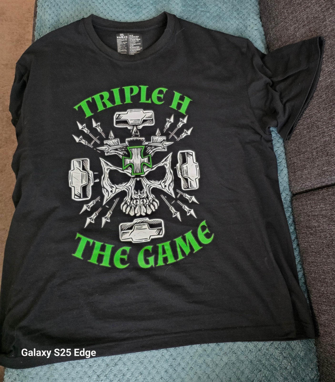 WWE Triple H "The Game" T-shirt - Zwart (valt kleiner), Zwart, Maat 56/58 (XL), Ophalen of Verzenden, WWE