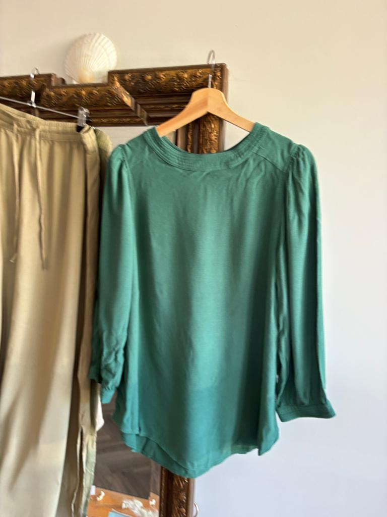 By bar blouse S viscose, Ophalen of Verzenden, Gedragen, Maat 36 (S), Blauw