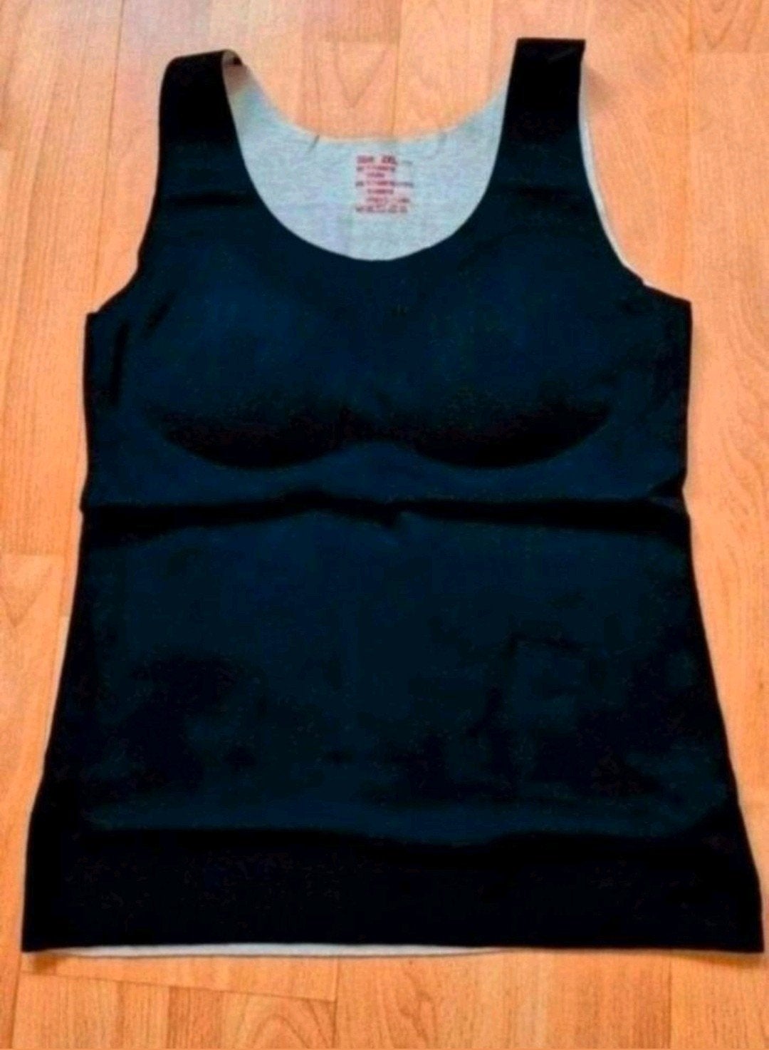 Nieuw, warm hemdje met ingebouwde cup. Maat XL/XXL., Ophalen of Verzenden, Zwart, Hemd