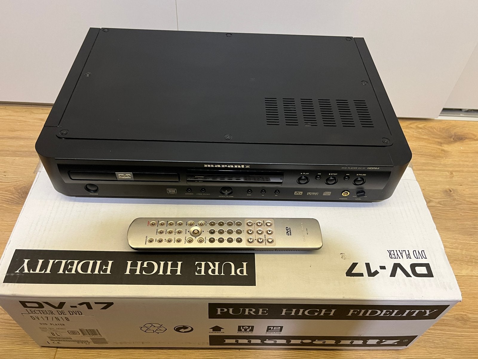 Marantz DV-17 CD/DVD-speler - zwart. Inclusief remote/doos, Ophalen of Verzenden, Zo goed als nieuw, Dvd-speler, Overige merken