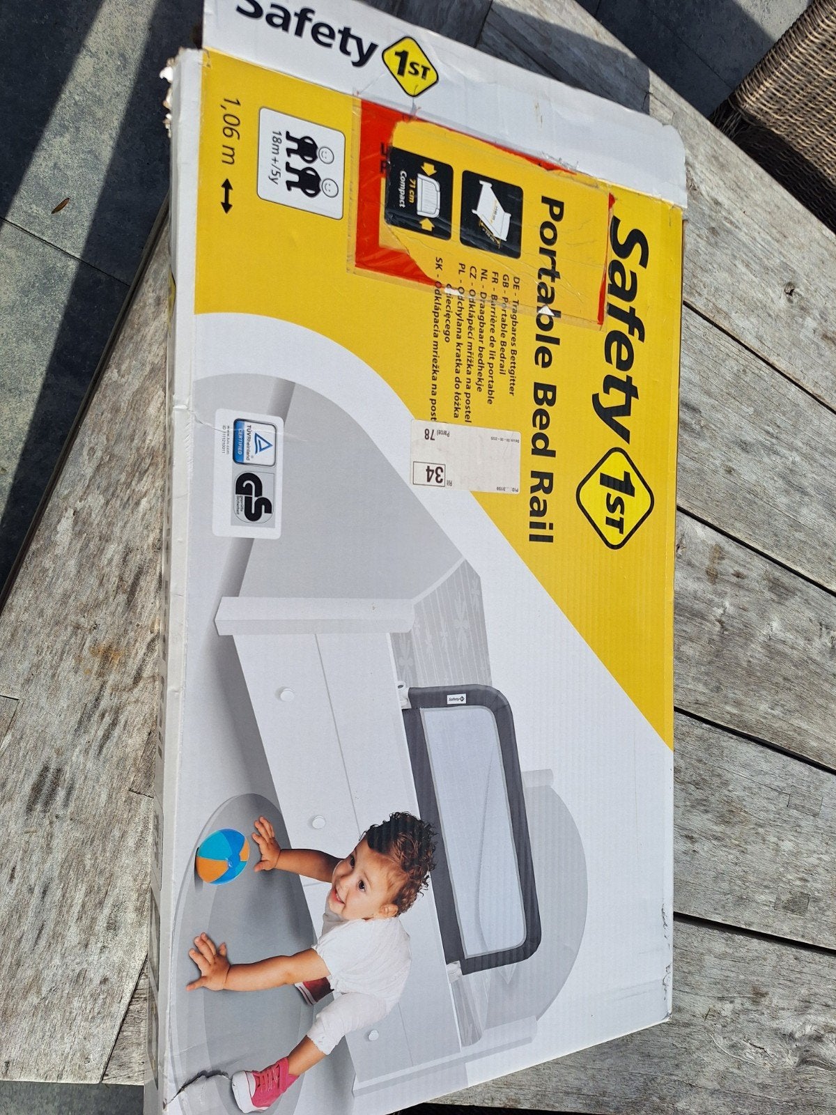 Safety 1st Portable Bed Rail - Zwart, Ophalen, Zo goed als nieuw, Minder dan 70 cm