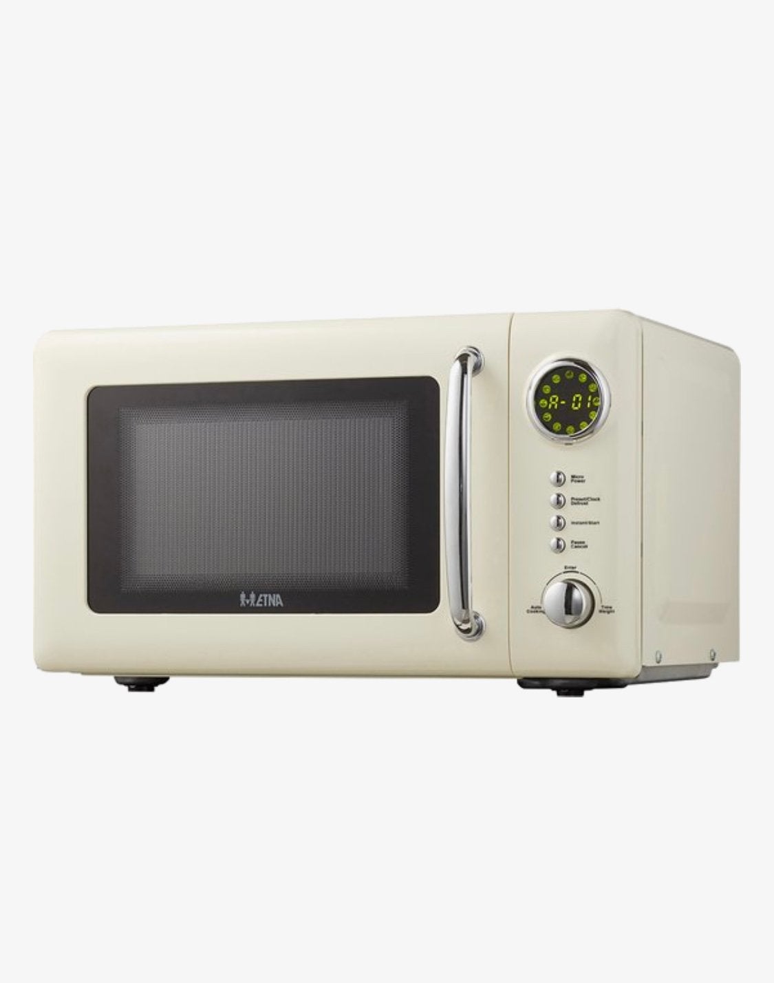 Etna retro magnetron, Witgoed en Apparatuur, Magnetrons, Zo goed als nieuw, Vrijstaand, Magnetron, Oven, Draaiplateau, Ophalen