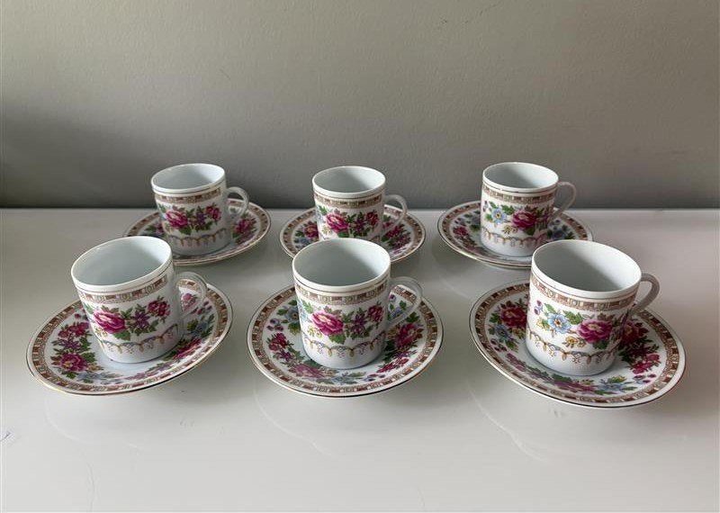 6 Chinese Kopjes, Verzenden, Zo goed als nieuw, Overige stijlen, Kop(pen) en/of Schotel(s)