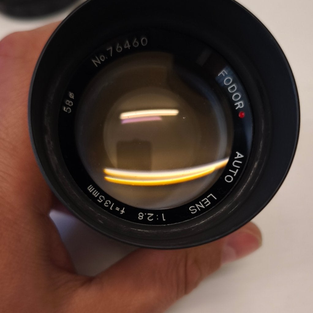 Vintage Fodor Auto 135mm f/2.8 Telephoto Lens (M42), Ophalen, Gebruikt, Telelens