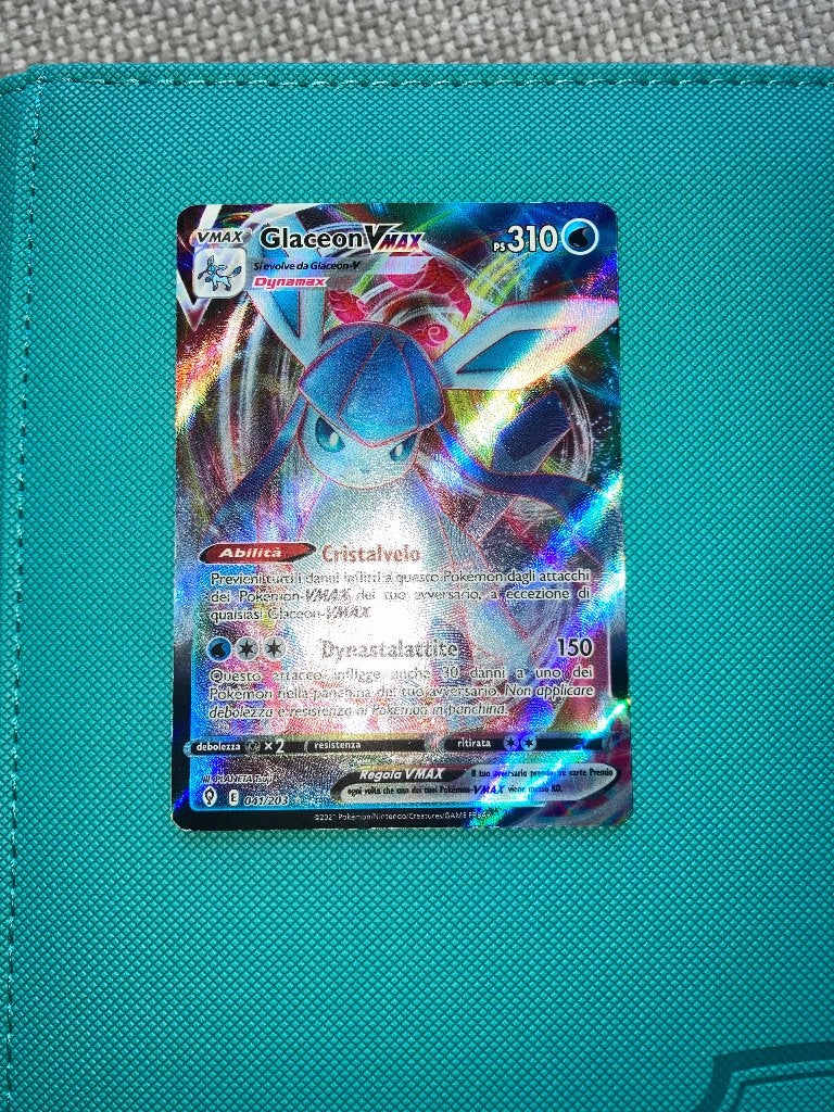 Glaceon Vmax, Ophalen, Zo goed als nieuw, Losse kaart, Foil