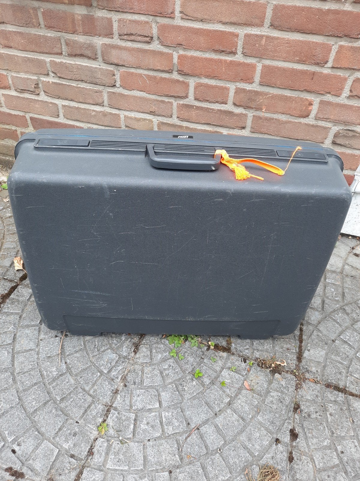 GRIJS/BLAUW DELSEY KOFFER, Ophalen, Gebruikt, Hard kunststof