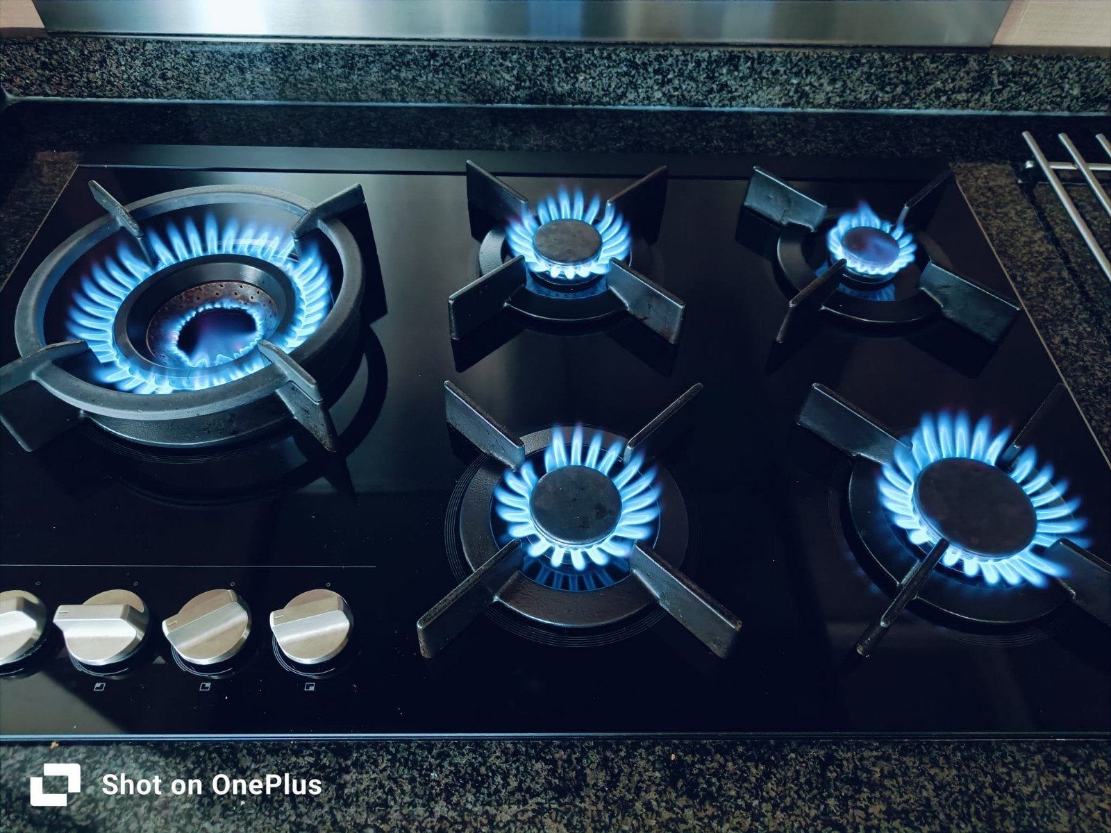 ATAG HG8571MBA Kookplaat met Wokbrander - Gas, Witgoed en Apparatuur, Kookplaten, Ophalen, Gebruikt, Inbouw, Gas