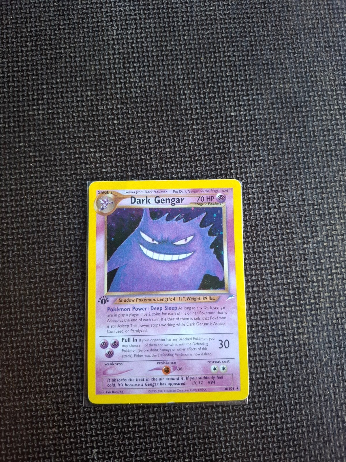 Pokemon Dark Gengar 1st Edition Neo Destiny 6/105, Ophalen of Verzenden, Gebruikt
