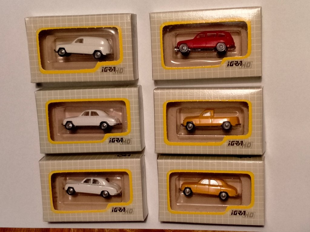 HO Igra trein miniatuur auto auto's 1:87 Skoda modellen, Ophalen of Verzenden, Zo goed als nieuw, Auto's