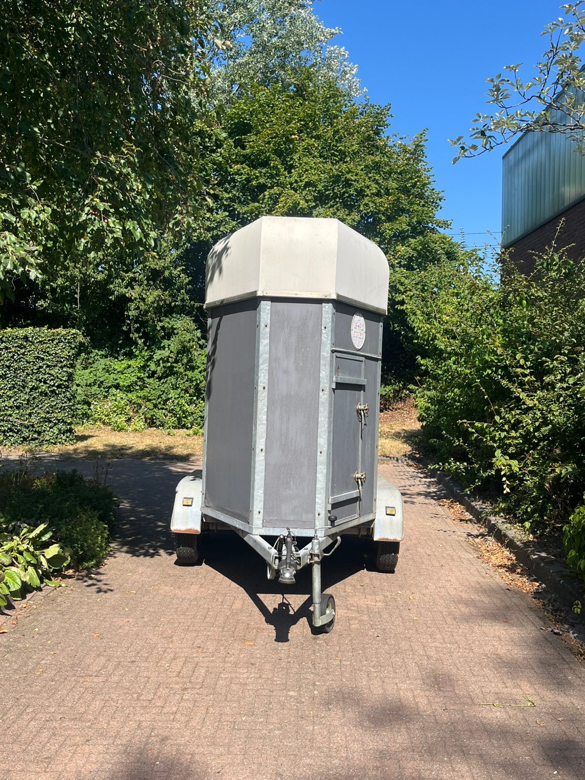 Paardentrailer 1,5 paard, Dieren en Toebehoren, Paarden en Pony's | Trailers en Aanhangwagens, Ophalen, Gebruikt, Hout, 1½-paards trailer