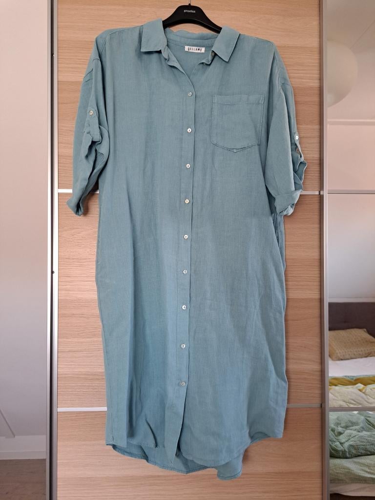 Bellamy jurk blauw mt. XL, Blauw, Maat 46/48 (XL) of groter, Ophalen of Verzenden, Knielengte