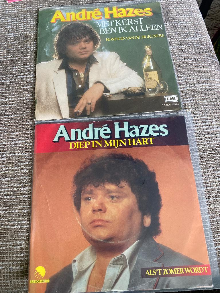 Andre Hazes : Met Kerst/Diep In Mijn ( 2 singles vinyl), Ophalen of Verzenden, Gebruikt, Nederlandstalig