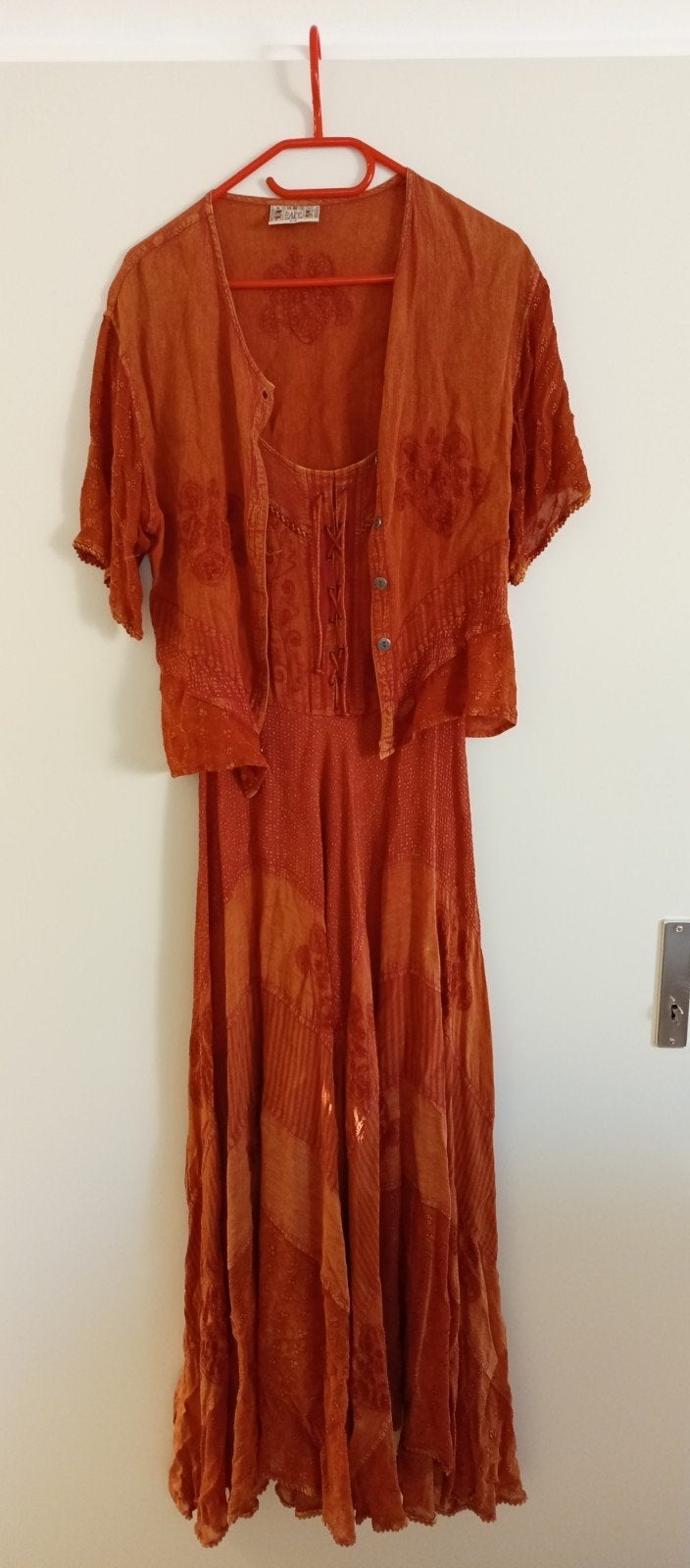 RAPP Oranje Jurk met Bolero - Maat S/M, Kleding | Dames, Ophalen of Verzenden