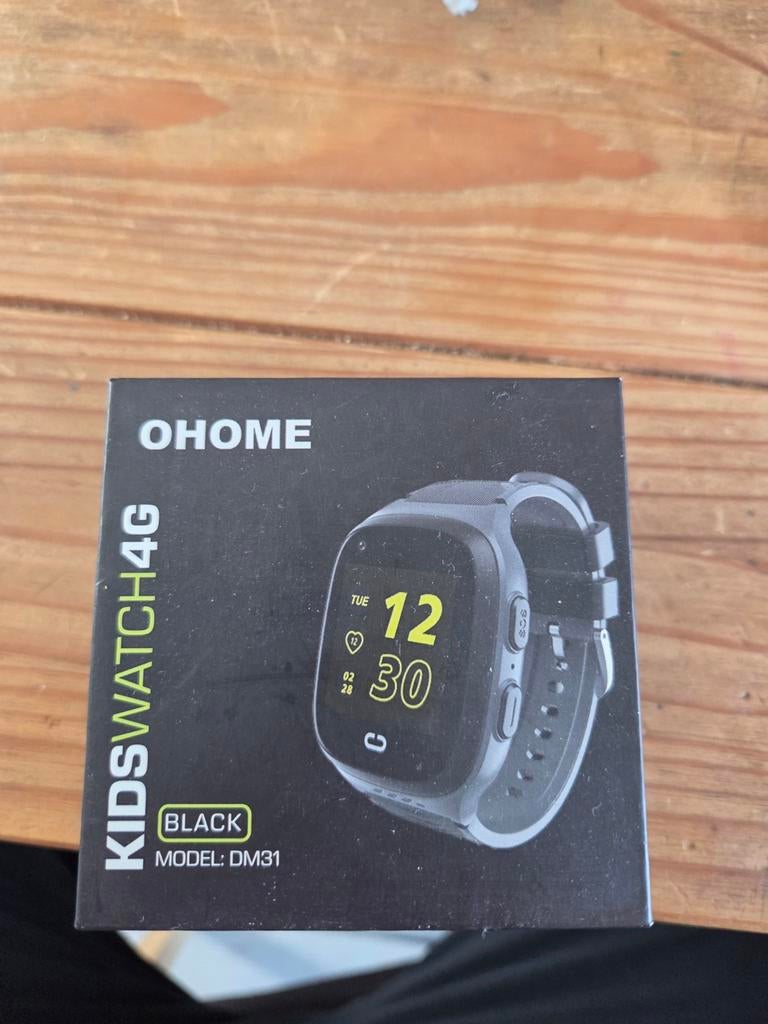 Ohome KidsWatch 4G DM31 Zwart - Kinder Smartwatch, Ophalen, Zwart, Nieuw, GPS