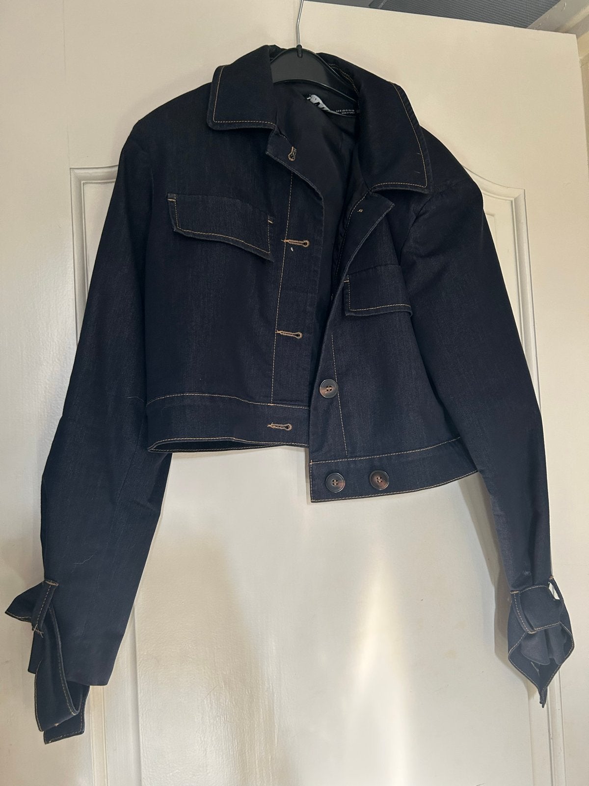 Zara spijkerjasje maat S, Ophalen of Verzenden, Zo goed als nieuw, Maat 36 (S), Blauw