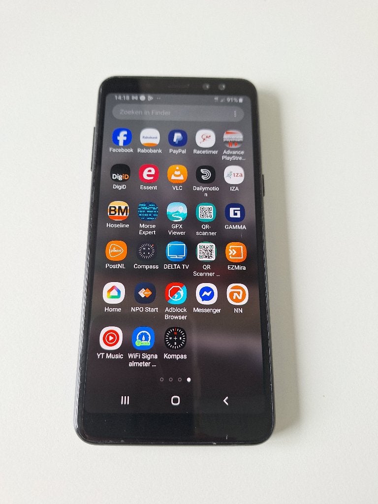 Samsung smartphone A8 (2018), Telecommunicatie, Mobiele telefoons | Samsung, Gebruikt, Galaxy A, 32 GB, Zonder simlock, Android OS