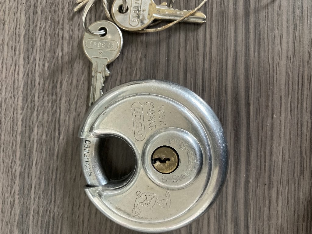 Abus kettingslot motorfiets, Ophalen of Verzenden, Gebruikt