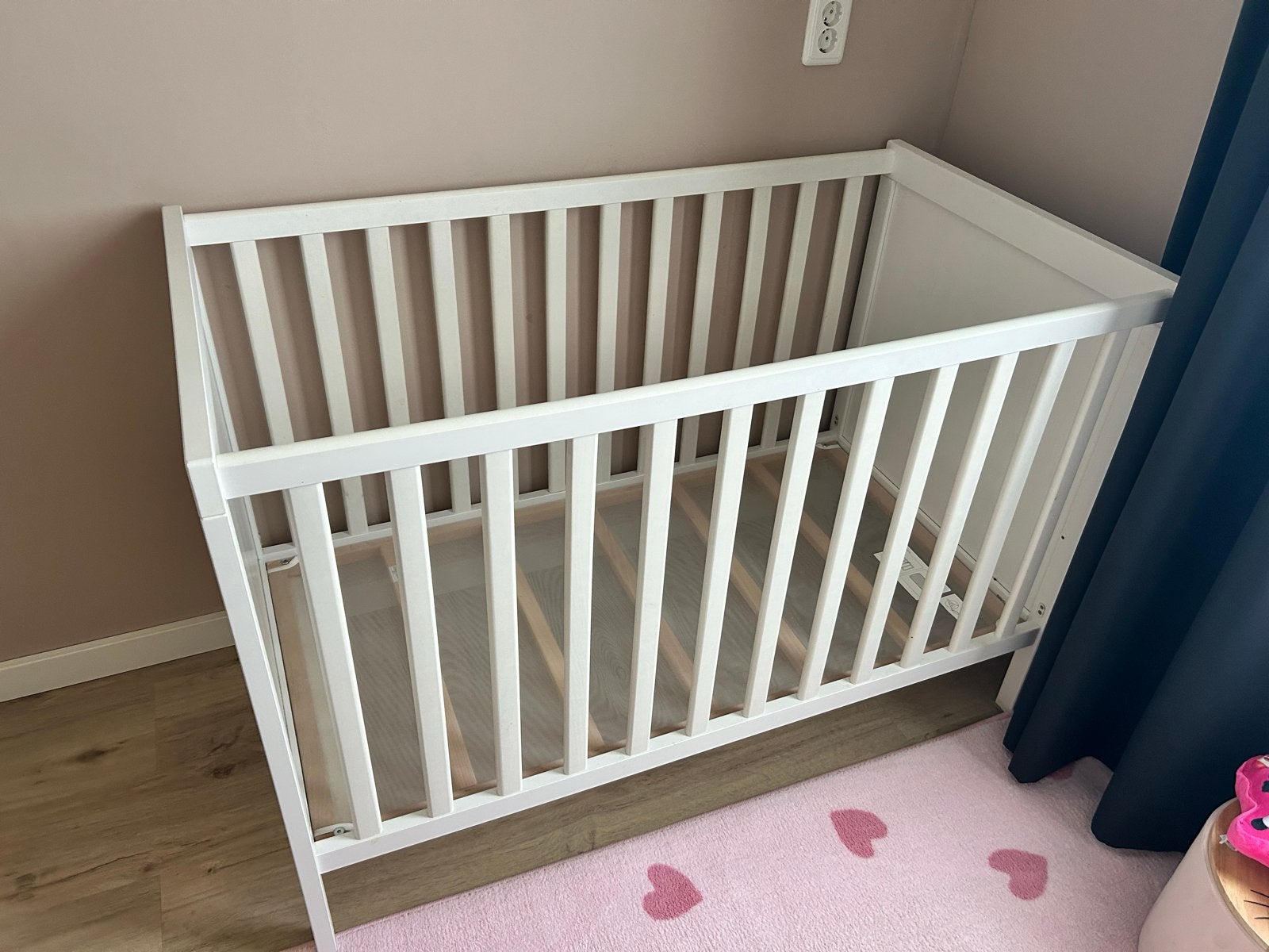Ikea ledikant Sundvik, Ophalen, Gebruikt, Lattenbodem, Minder dan 140 cm