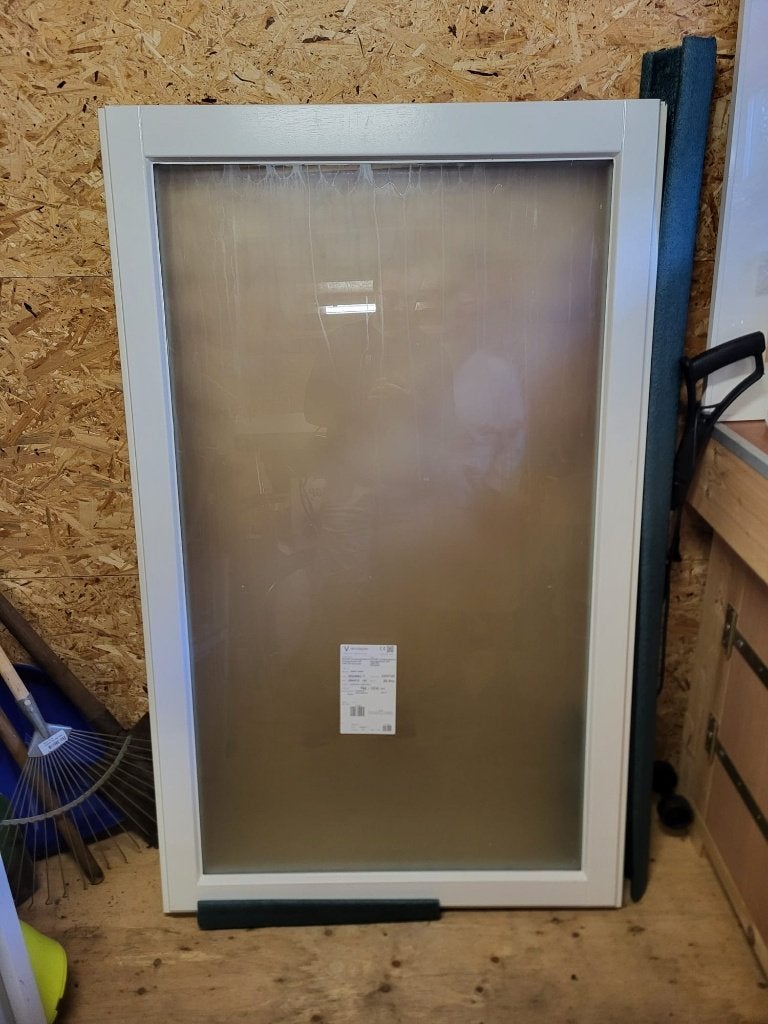 Raam (Melkglas), Doe-het-zelf en Verbouw, Glas en Ramen, Ophalen, Gevelraam of Ruit, 80 tot 120 cm, 120 tot 160 cm