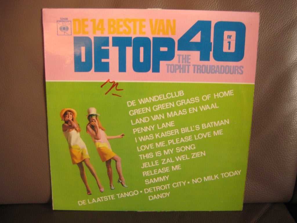 De Tophit Troubadours – De 14 Beste Van De Top-40, LP, Overige genres, Ophalen of Verzenden, Zo goed als nieuw