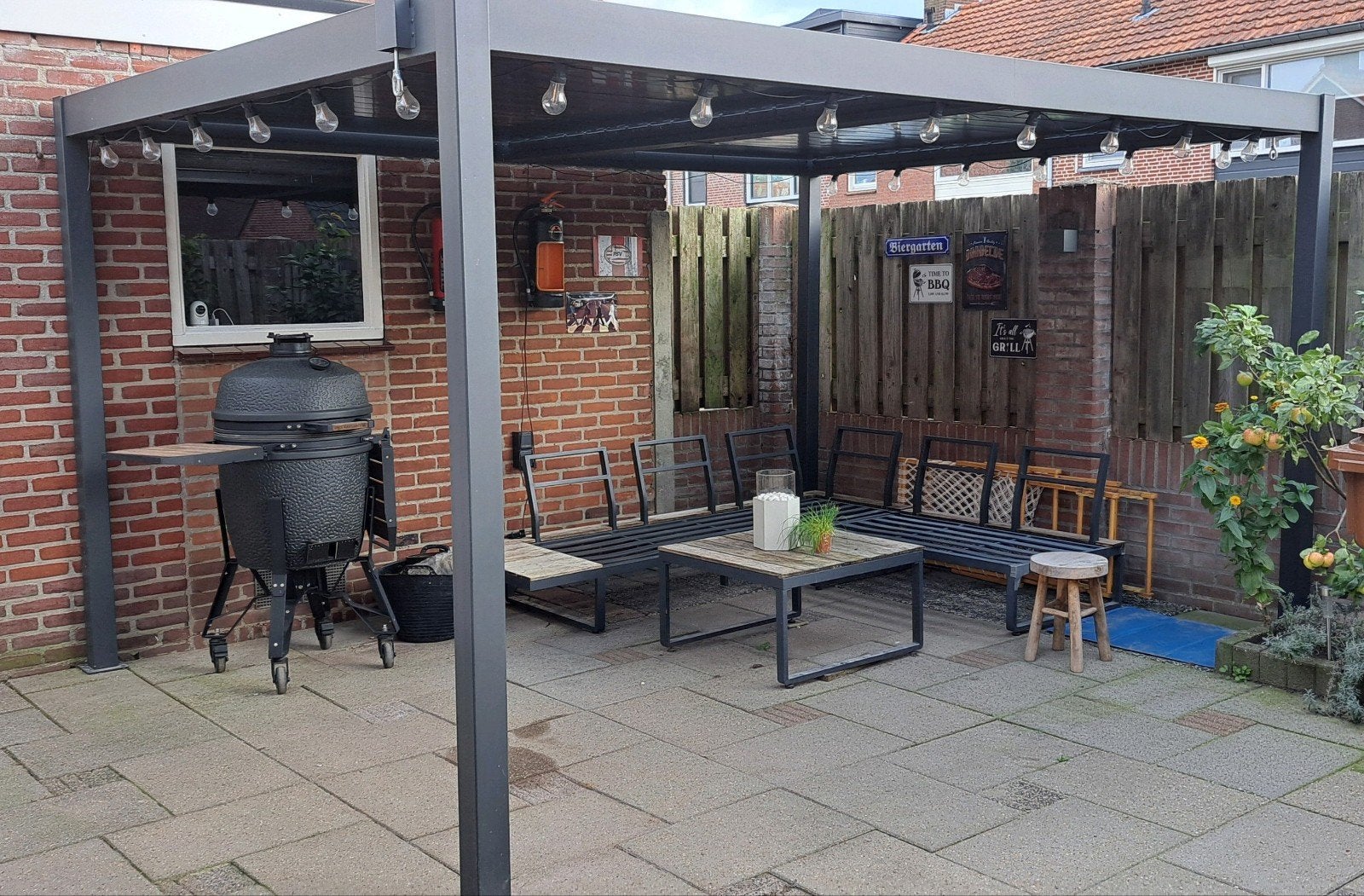 Moderne aluminium veranda/overkapping voor terras, Tuin en Terras, Ophalen, Gebruikt, Veranda