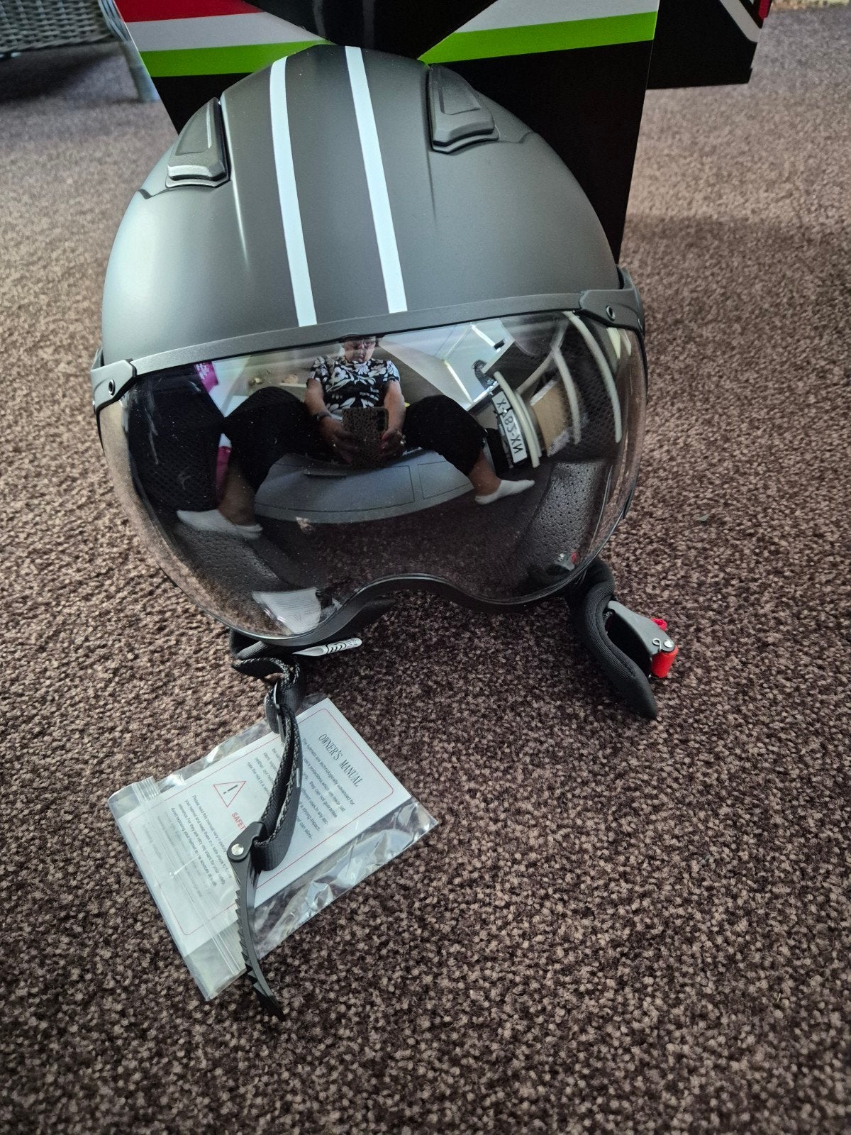 NIEUW IN DOOS VITO helm jet moda, Ophalen, Nieuw