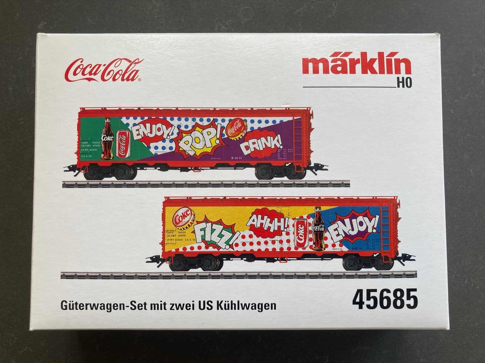 Märklin H0 Coca-Cola Goederenwagenset 45685, Wisselstroom, Ophalen of Verzenden, Märklin, Nieuw