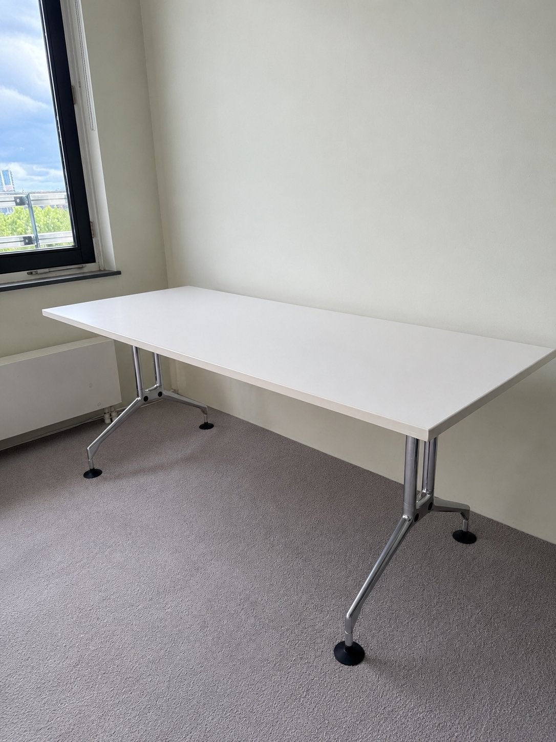 Vitra Ad Hoc Bureau Wit - 180x80 cm, Ophalen, Gebruikt, Overige merken, Wit