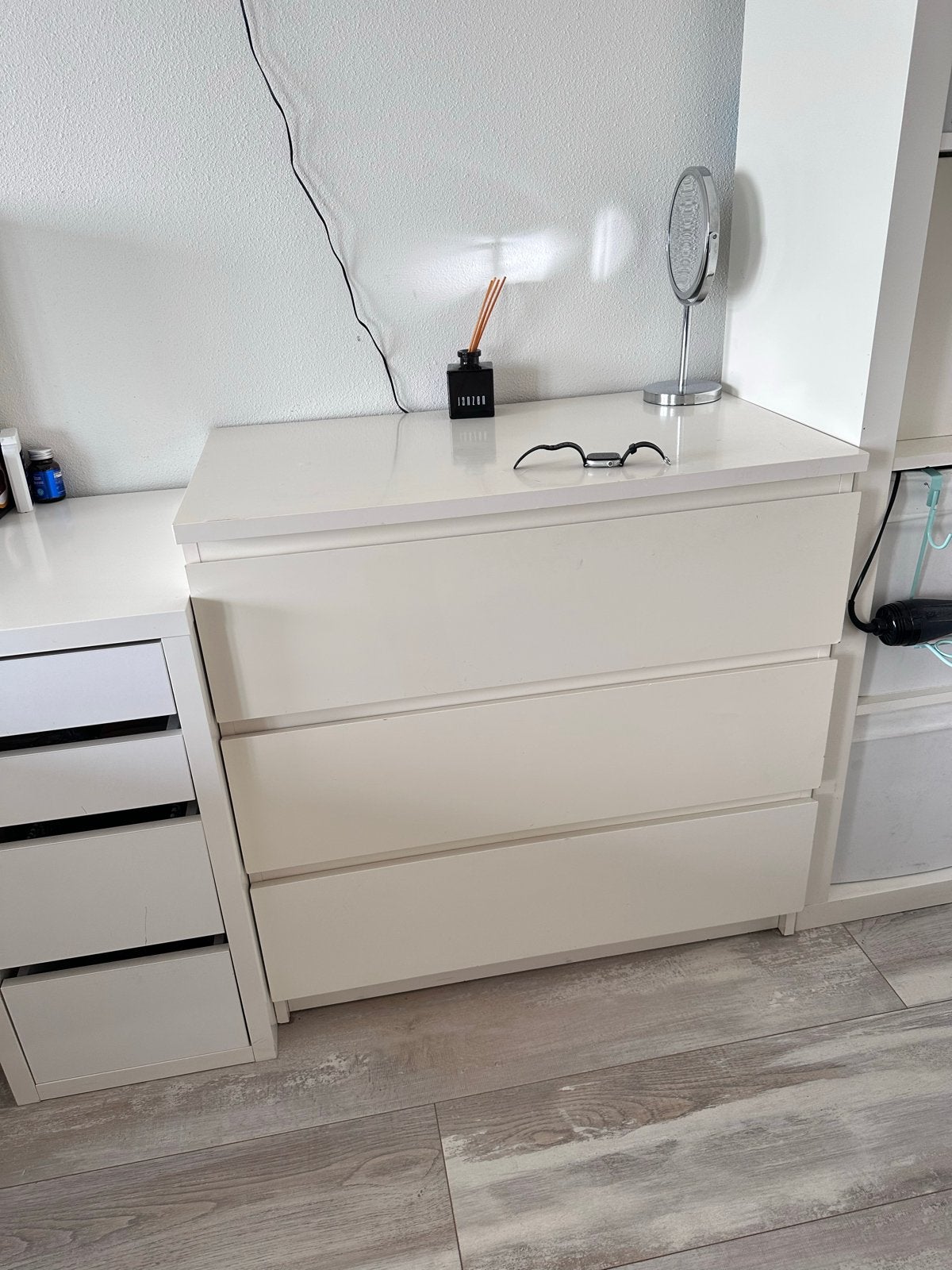 2x IKEA MALM ladekast - 80x78x48 cm, Huis en Inrichting, Kasten | Ladekasten, Ophalen, Gebruikt, 50 tot 100 cm, 3 of 4 laden