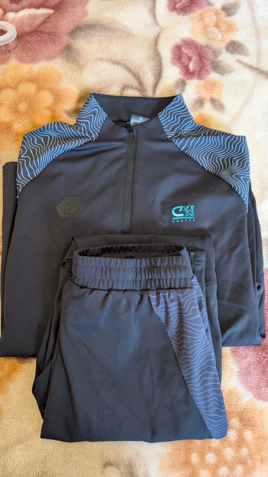 te koop cruyff trainings pak, Cruyff, Blauw, Overige maten, Ophalen of Verzenden