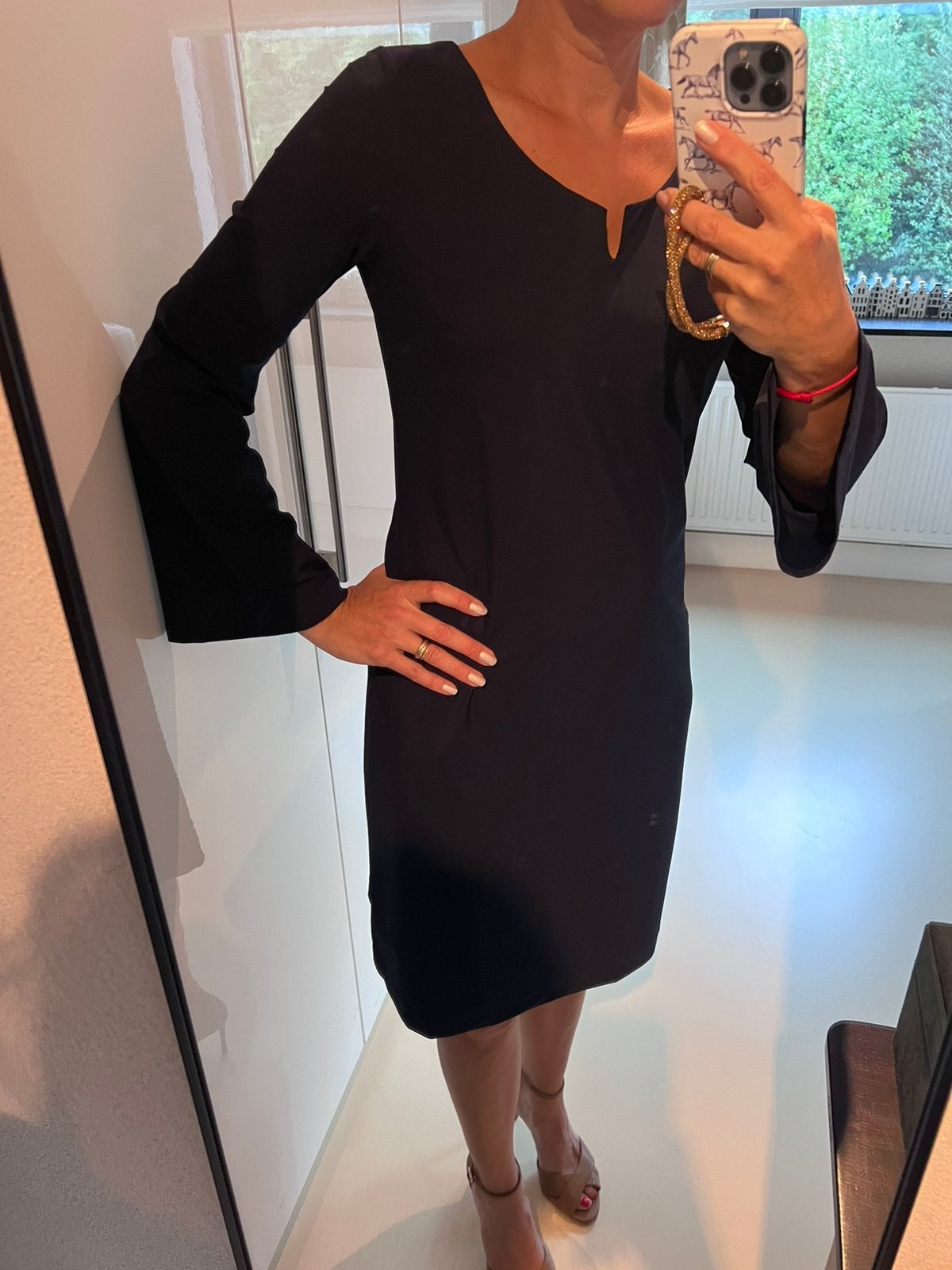 LaDress jurkje donkerblauw maat XXS, Blauw, Ophalen of Verzenden, Zo goed als nieuw, Maat 34 (XS) of kleiner